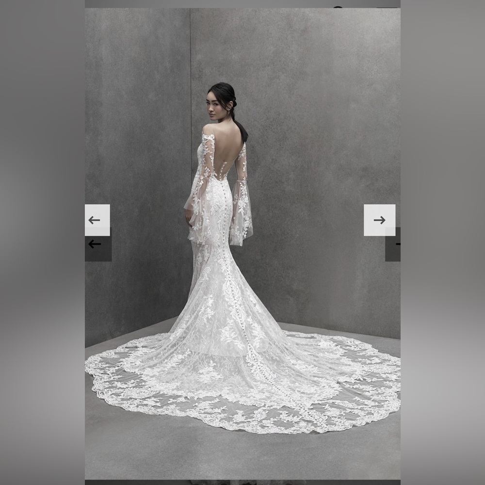 Madison James Elegant Ivory Lace Wedding Dress